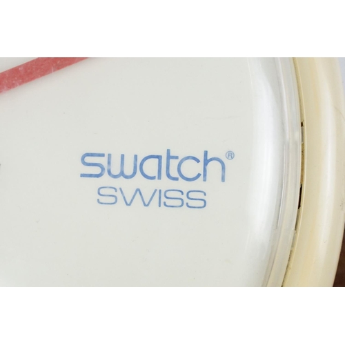 157 - Swatch Watch - Original Retro 1980’s Advertising Point of Sale Shop Displasy Swatch Swiss Wall Clock... 