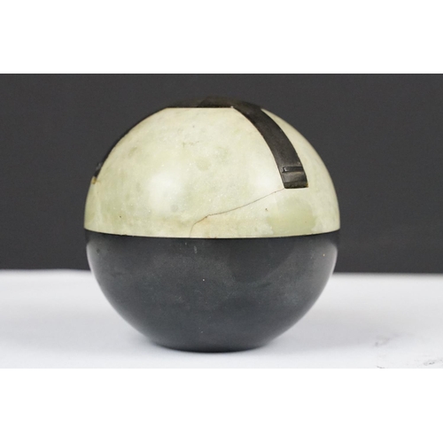 272 - Art Deco green and black Bakelite ‘ Tennis Ball ‘ ashtray designed by Robert Conroy-Robertson of Roa... 