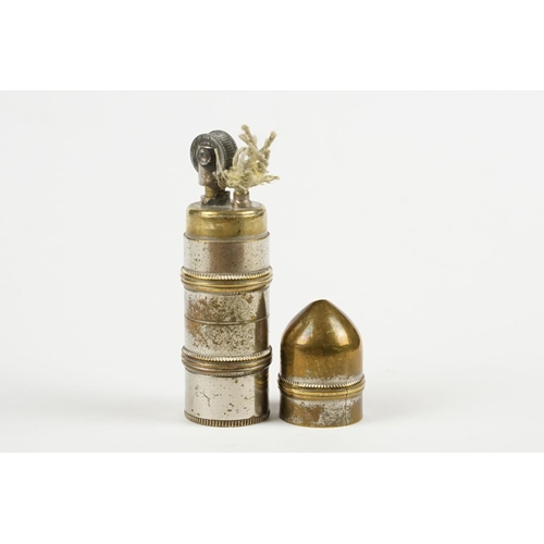 276 - Novelty Kaschie lighter in the form of a bullet, pat no. 358070, approx 7cm tall