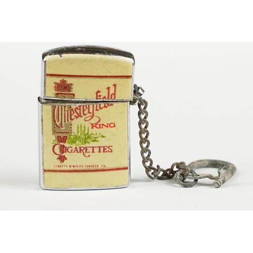 279 - Early to mid 20th century novelty Advertising ‘ Chesterfield King Cigarettes ‘ Miniature Key Ring Li... 