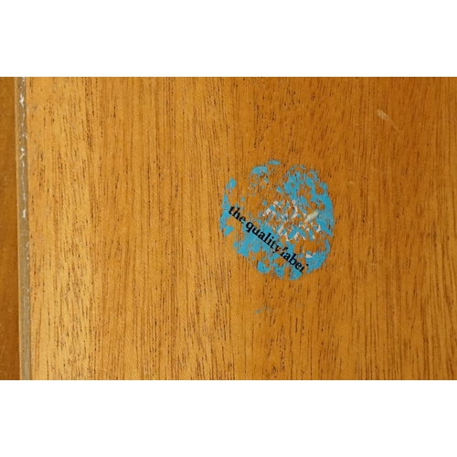 660 - Nathan Furniture teak side units, one comprising an arrangement of four drawers above two panelled d... 