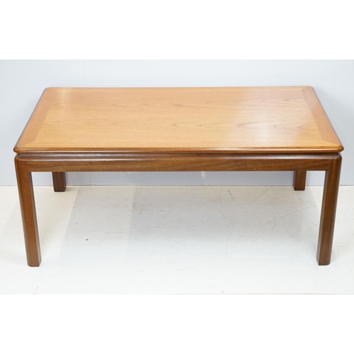 677 - G-Plan rectangular coffee table, 45cm high x 106cm wide x 60cm deep