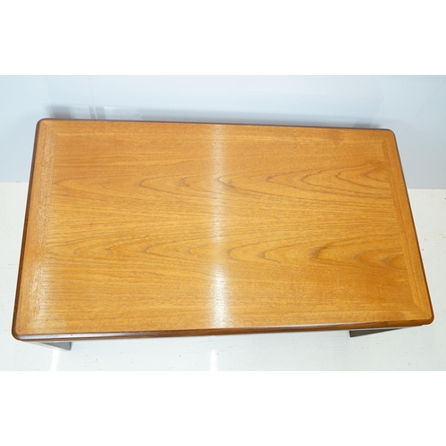 677 - G-Plan rectangular coffee table, 45cm high x 106cm wide x 60cm deep