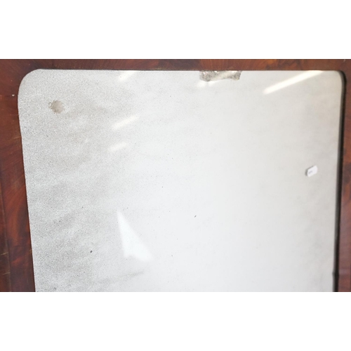 682 - Victorian mahogany swing frame mirror of substantial proportions, 153cm high x 77cm wide x 63cm deep