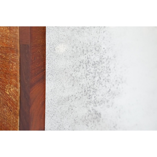 682 - Victorian mahogany swing frame mirror of substantial proportions, 153cm high x 77cm wide x 63cm deep