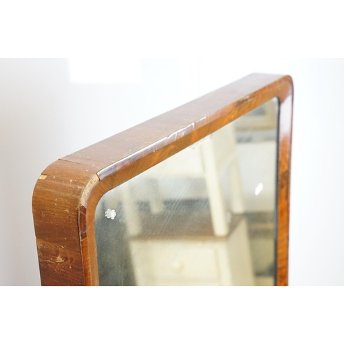 682 - Victorian mahogany swing frame mirror of substantial proportions, 153cm high x 77cm wide x 63cm deep