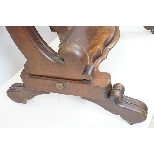 682 - Victorian mahogany swing frame mirror of substantial proportions, 153cm high x 77cm wide x 63cm deep