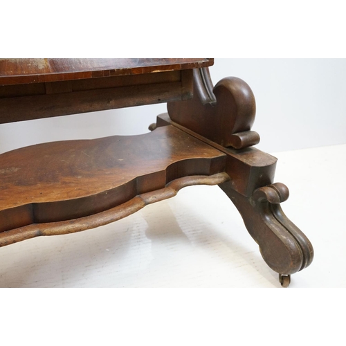 682 - Victorian mahogany swing frame mirror of substantial proportions, 153cm high x 77cm wide x 63cm deep