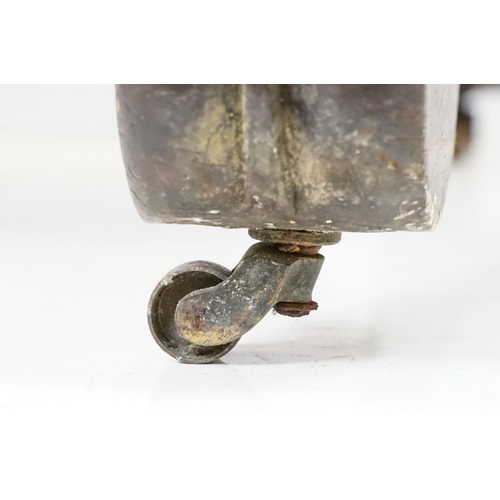 682 - Victorian mahogany swing frame mirror of substantial proportions, 153cm high x 77cm wide x 63cm deep