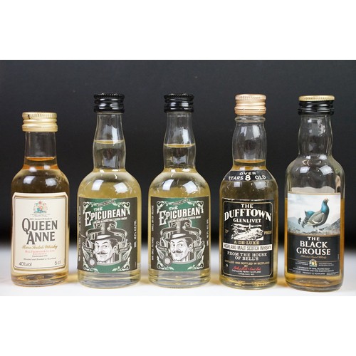 182A - Collection of assorted spirit miniatures to include Glenfiddich, Havana Club, Tobermory, Dufftown, R... 