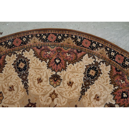 707 - Contemporary rug of circular form, 247cm diameter