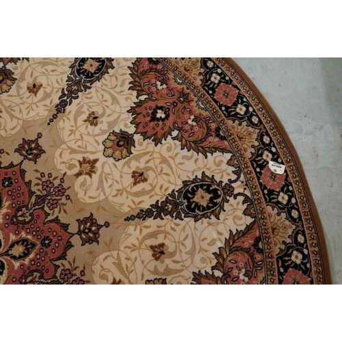 707 - Contemporary rug of circular form, 247cm diameter