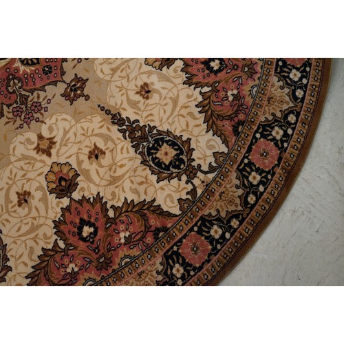 707 - Contemporary rug of circular form, 247cm diameter