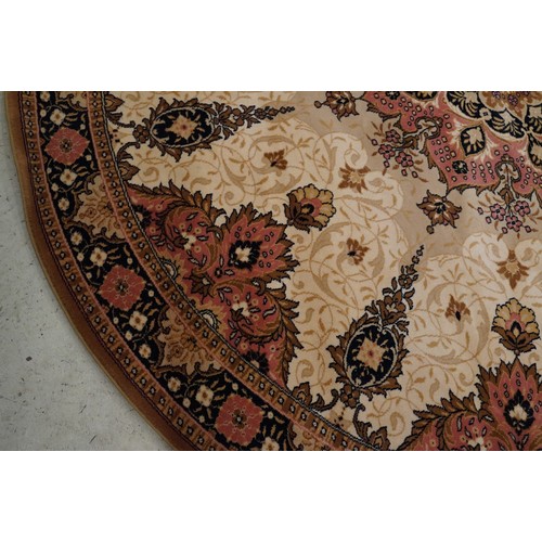 707 - Contemporary rug of circular form, 247cm diameter