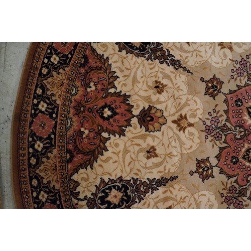 707 - Contemporary rug of circular form, 247cm diameter