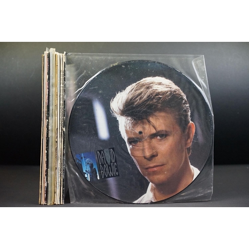 108 - Vinyl - 9 albums and one picture disc 12” by David Bowie to include: Hunky Dory, Ziggy Stardust x 2,... 