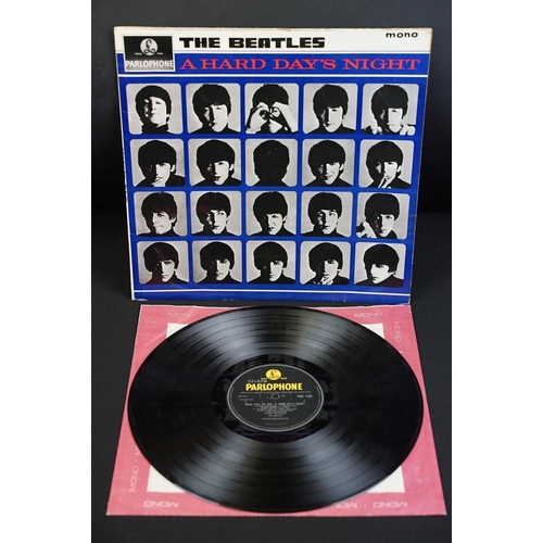 111 - Vinyl - 7 The Beatles and members LPs.  Beatles LPs are Please Please Me (yellow Parlophone), Hard D... 