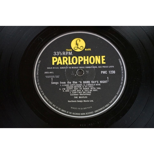 111 - Vinyl - 7 The Beatles and members LPs.  Beatles LPs are Please Please Me (yellow Parlophone), Hard D... 