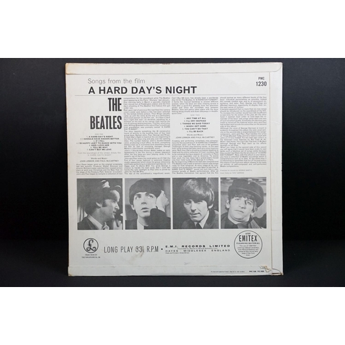 111 - Vinyl - 7 The Beatles and members LPs.  Beatles LPs are Please Please Me (yellow Parlophone), Hard D... 