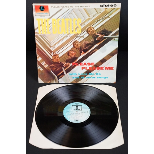 116 - Vinyl - 6 The Beatles LPs to include Please Please Me (French stereo pressing on Odeon), A Hard Days... 