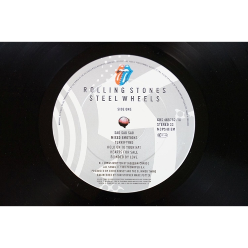 117 - Vinyl - 8 The Rolling Stones LPS to include Steel Wheels, Tattoo You, Only Rock N Roll, Sticky Finge... 