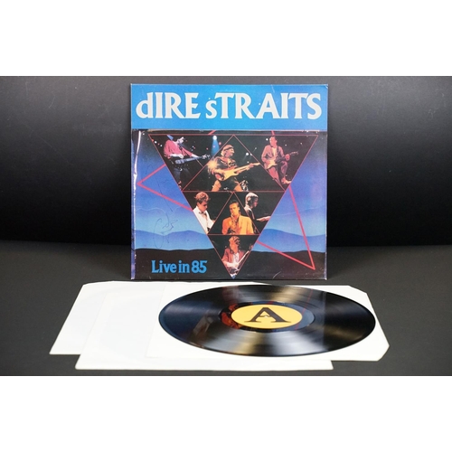 119 - Vinyl / Autographs - 7 Dire Straits related albums and 2 x 12” signed by Mark Knopfler and others, t... 