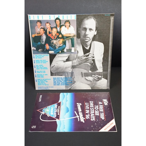 119 - Vinyl / Autographs - 7 Dire Straits related albums and 2 x 12” signed by Mark Knopfler and others, t... 