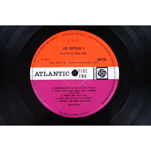 122 - Vinyl - 2 UK pressing Led Zeppelin LPs to include II (Atlantic – 588198) UK 1969 3rd pressing with p... 