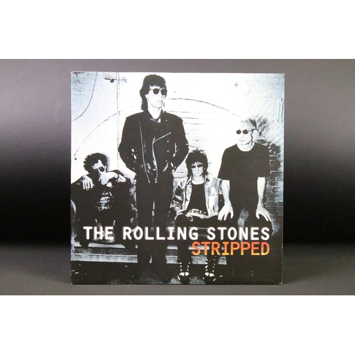 128 - Vinyl - 2 1990s Rolling Stones LPs to include: Stripped (UK / EU 1995 1st pressing double album with... 