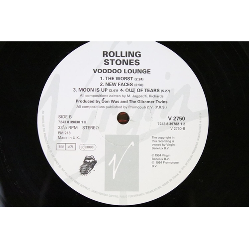 128 - Vinyl - 2 1990s Rolling Stones LPs to include: Stripped (UK / EU 1995 1st pressing double album with... 