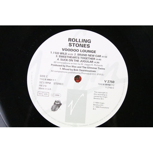 128 - Vinyl - 2 1990s Rolling Stones LPs to include: Stripped (UK / EU 1995 1st pressing double album with... 