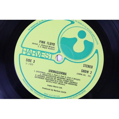 130 - Vinyl - 4 Pink Floyd 1st UK pressing albums to include: Ummagumma (1969 double album, no EMI on labe... 