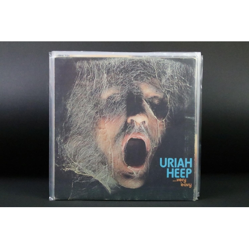 132 - Vinyl - 5 Uriah Heep albums to include Very 'Eavy Very 'Umble (UK Bronze Records A2 / B2 matrices), ... 