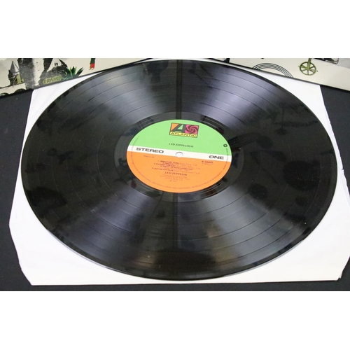 133 - Vinyl - 3 Led Zeppelin albums and one Cream album to include Led Zeppelin I (UK green & orange label... 