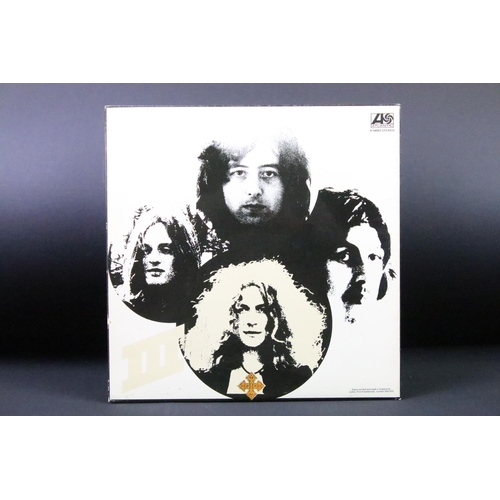 133 - Vinyl - 3 Led Zeppelin albums and one Cream album to include Led Zeppelin I (UK green & orange label... 