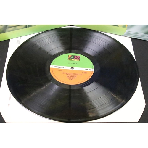 133 - Vinyl - 3 Led Zeppelin albums and one Cream album to include Led Zeppelin I (UK green & orange label... 