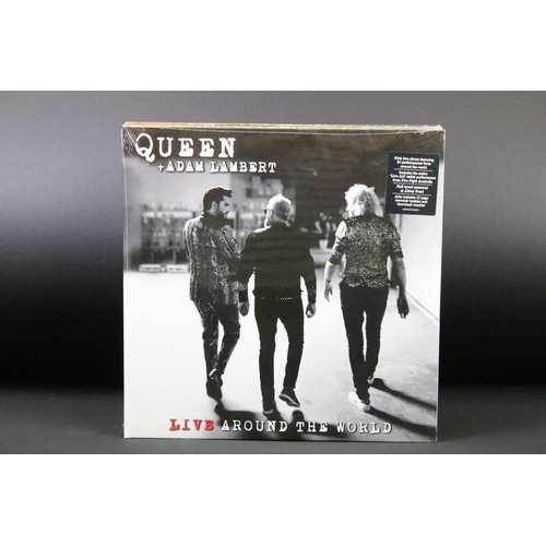 135 - Vinyl - 10 UK pressing Queen albums to include: Queen + Adam Lambert – Live Around The World (Double... 