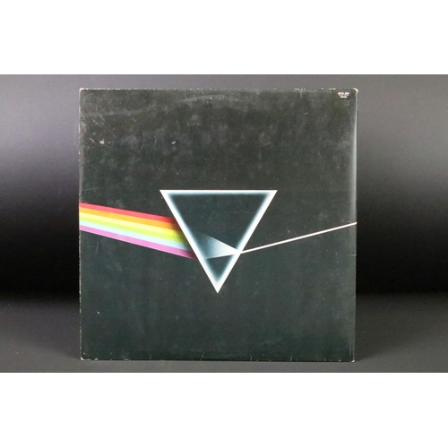 145 - Vinyl - Pink Floyd Dark Side Of The Moon (SHVL 804) French Pressing on Pathe Marconi, 2 postcards, 2... 