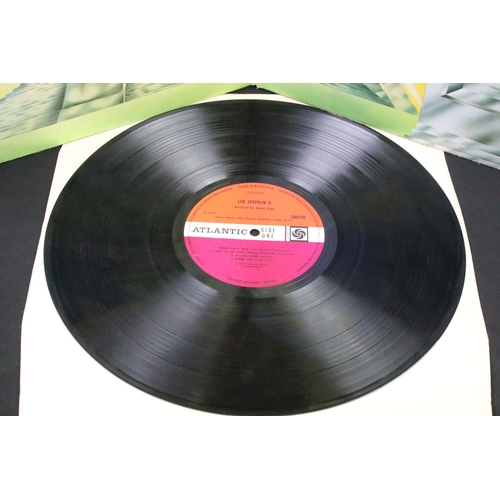 148 - Vinyl - 4 Led Zeppelin LPs to include One (588171) plum Atlanic labels and grey band, Two (588198) p... 