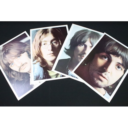 150 - Vinyl - The Beatles White Album PCS 7067/8 unnumbered side opener with 4 photos, 1 poster, replaceme... 