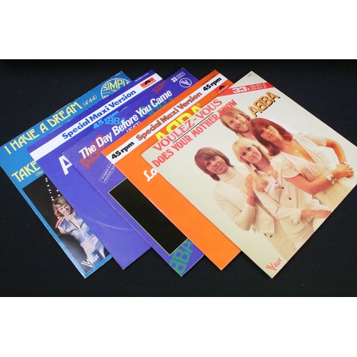 177 - Vinyl - 11 Abba LPs and 13 12