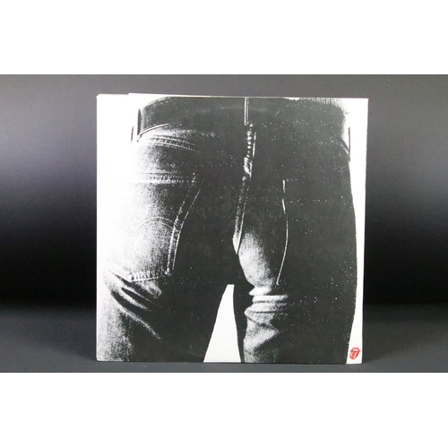 183 - Vinyl - 2 Original UK pressing copies of The Rolling Stones Sticky Fingers - one with zipper and ins... 