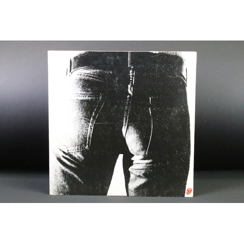 183 - Vinyl - 2 Original UK pressing copies of The Rolling Stones Sticky Fingers - one with zipper and ins... 