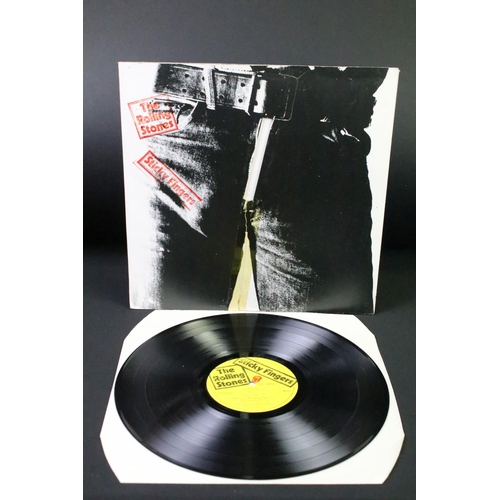 183 - Vinyl - 2 Original UK pressing copies of The Rolling Stones Sticky Fingers - one with zipper and ins... 