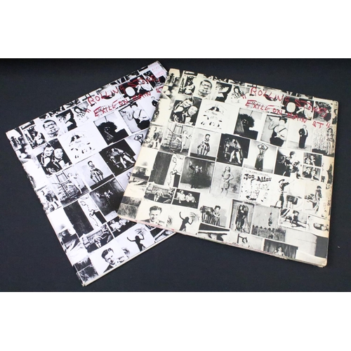 184 - Vinyl - 3 Original UK pressing copies of The Rolling Stones Exile On Main Street LP. All come with 2... 