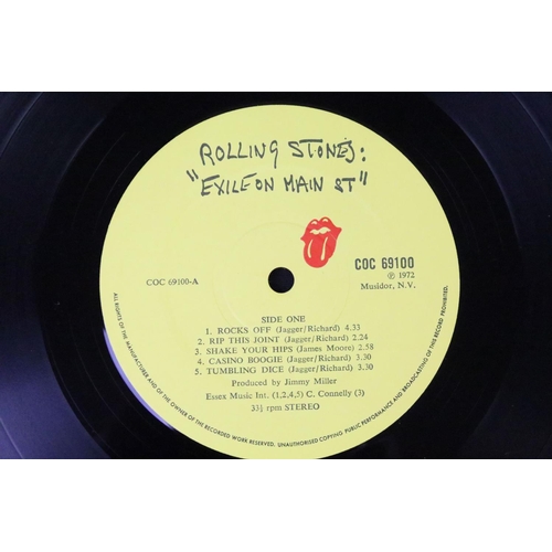 184 - Vinyl - 3 Original UK pressing copies of The Rolling Stones Exile On Main Street LP. All come with 2... 