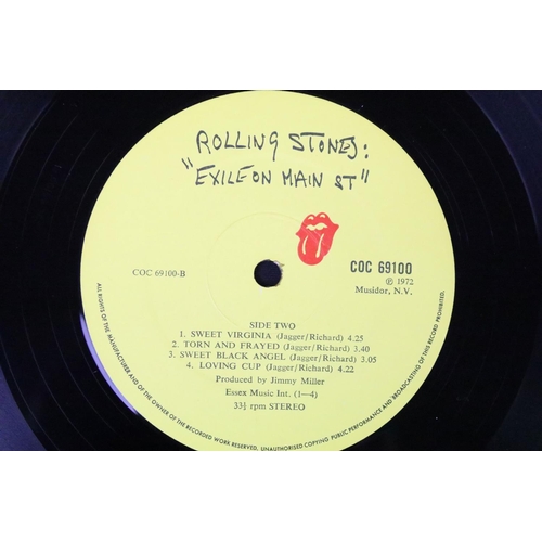 184 - Vinyl - 3 Original UK pressing copies of The Rolling Stones Exile On Main Street LP. All come with 2... 