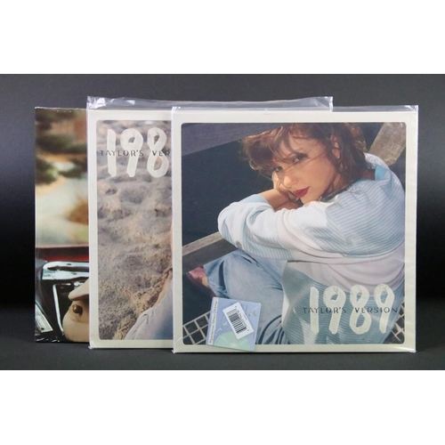 189 - Vinyl - 3 albums by Taylor Swift to include: 1989 (Taylor's Version) (2023 double pink vinyl album, ... 