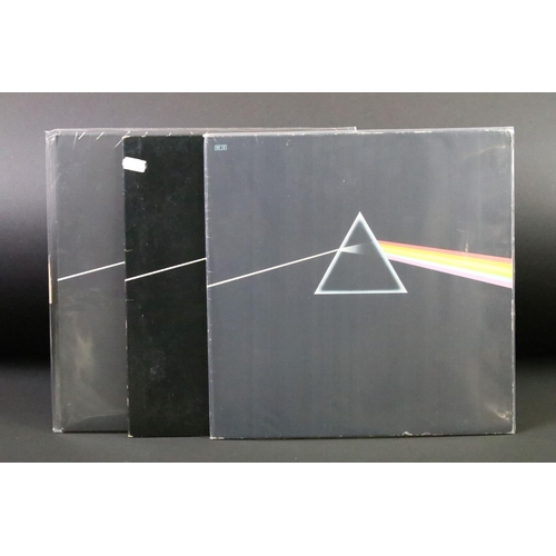 195 - Vinyl - Pink Floyd - Dark Side Of The Moon - 3 different pressings including:  1) 1978 French clear ... 