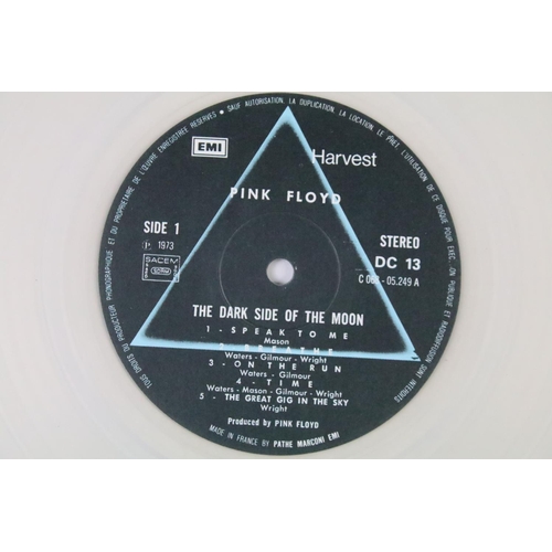 195 - Vinyl - Pink Floyd - Dark Side Of The Moon - 3 different pressings including:  1) 1978 French clear ... 